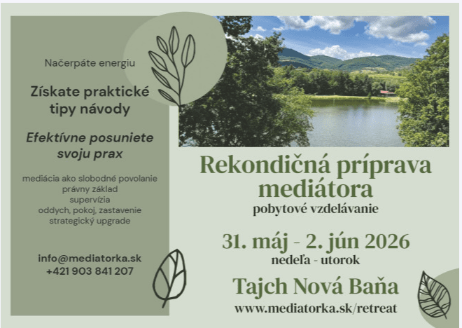 rekondicna priprava mediatora retreat nova bana